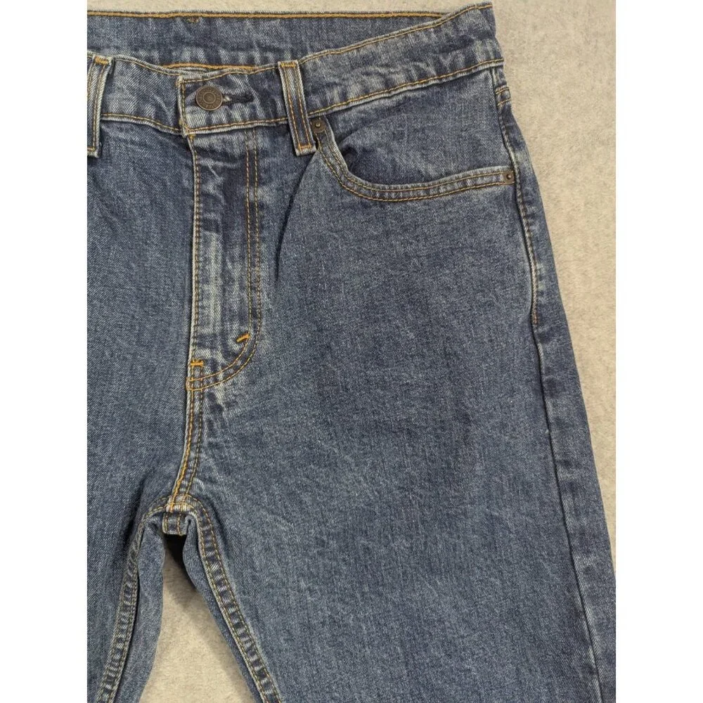 Levis 505 Jeans Mens Size 32x34 Blue Classic Straight Comfort Dark Wash Cowboy